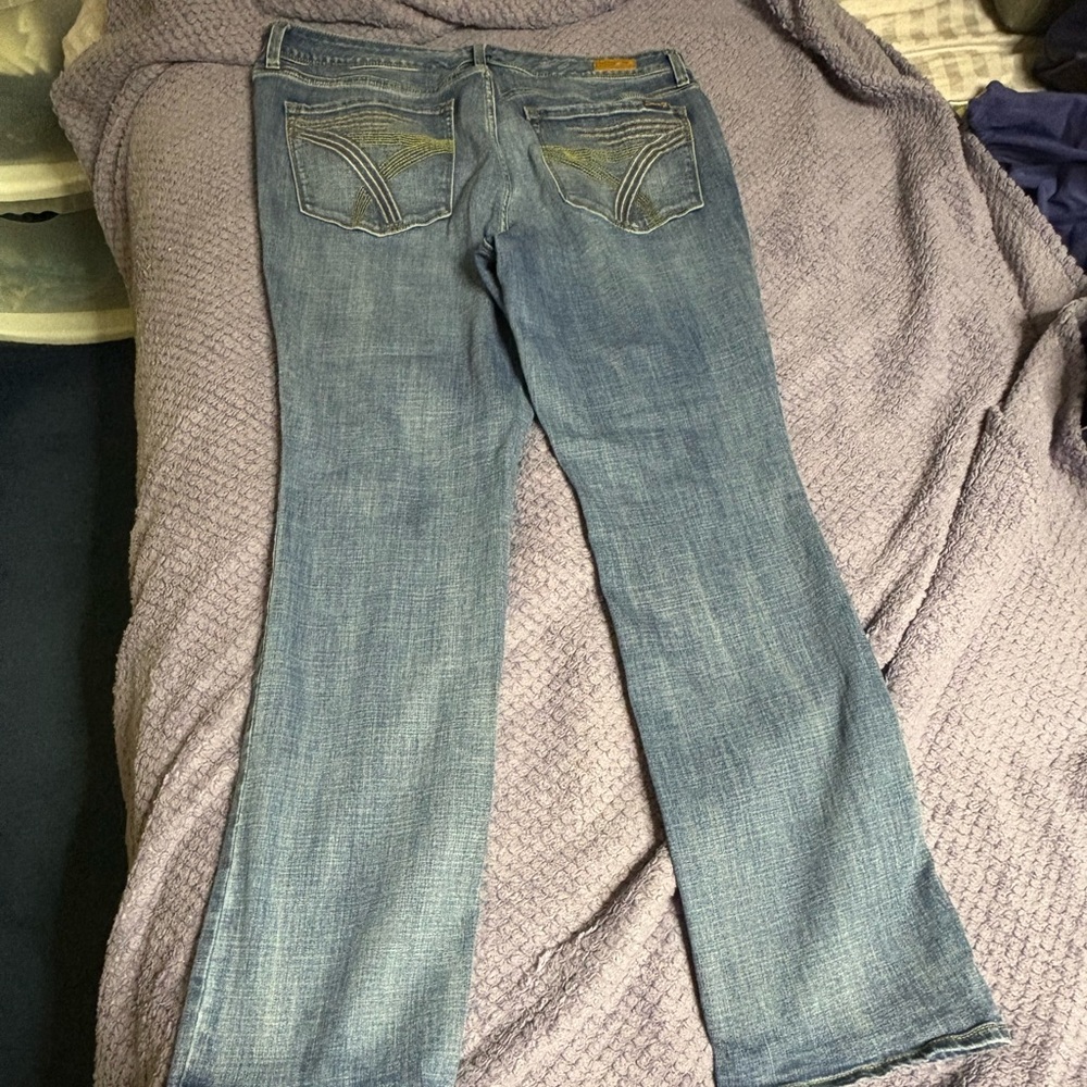 Seven7 Women's Light Blue Boot Cut Jeans
